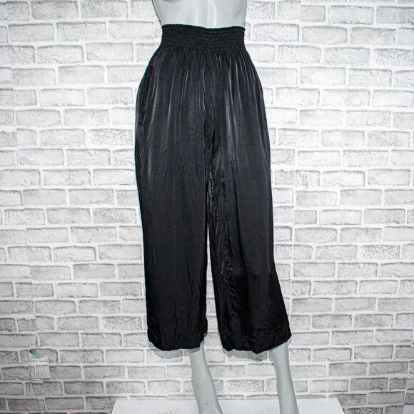 Forte Forte Women's wide leg elastic waist Pants Crop size 0 - Picture 1 of 10